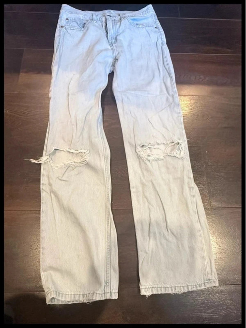 Levi’s Low Pro Straight Women’s Distressed Wide Leg Jeans W27 170